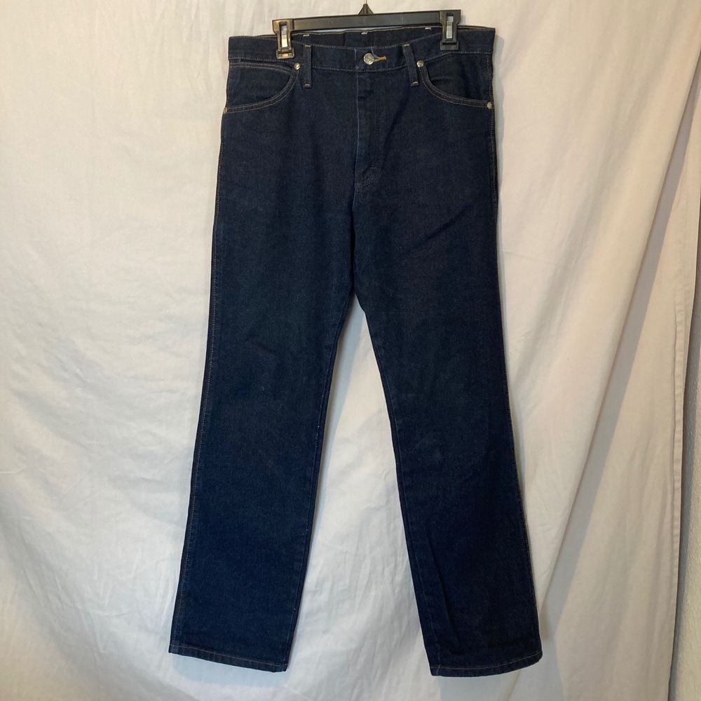 Wrangler Silver Edition Jeans Dark Wash Blue Denim 32x30 Western straight